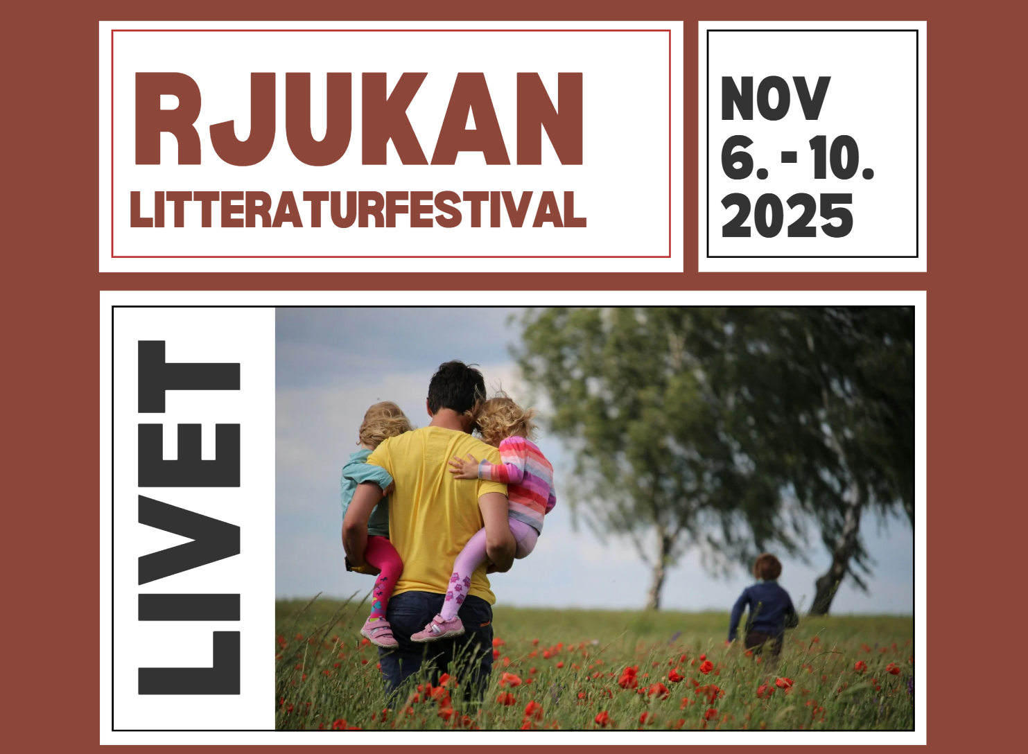 Rjukan litteraturfestival 2025 foregår 6. til 10. november på Rjukanhuset